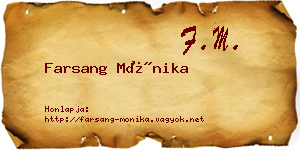 Farsang Mónika névjegykártya